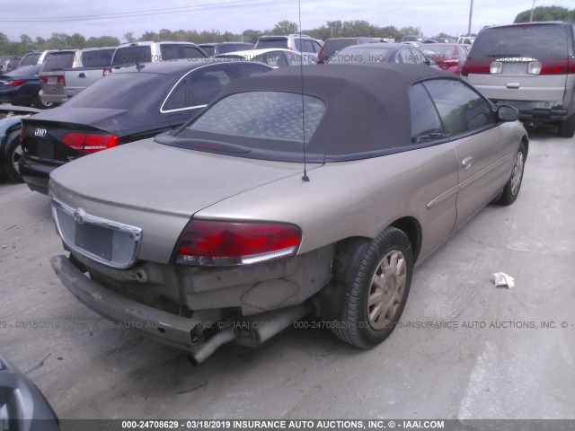 1C3EL45X04N306347 - 2004 CHRYSLER SEBRING LX Champagne photo 4