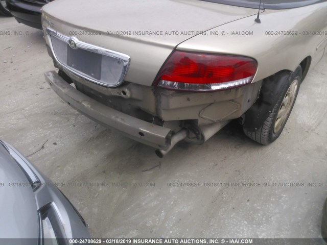 1C3EL45X04N306347 - 2004 CHRYSLER SEBRING LX Champagne photo 6