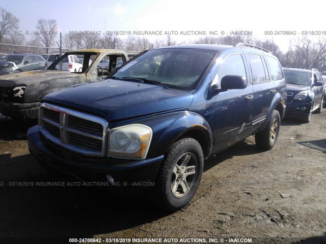 1D4HB58D35F594785 - 2005 DODGE DURANGO LIMITED BLUE photo 2