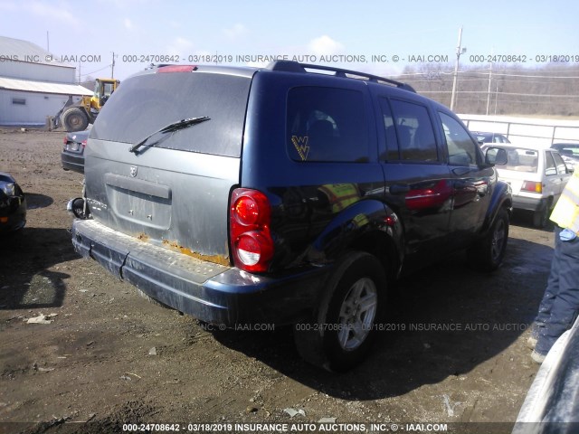 1D4HB58D35F594785 - 2005 DODGE DURANGO LIMITED BLUE photo 4