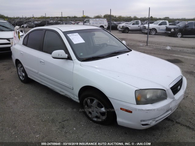 KMHDN46D76U362313 - 2006 HYUNDAI ELANTRA GLS/GT/LIMITED WHITE photo 1