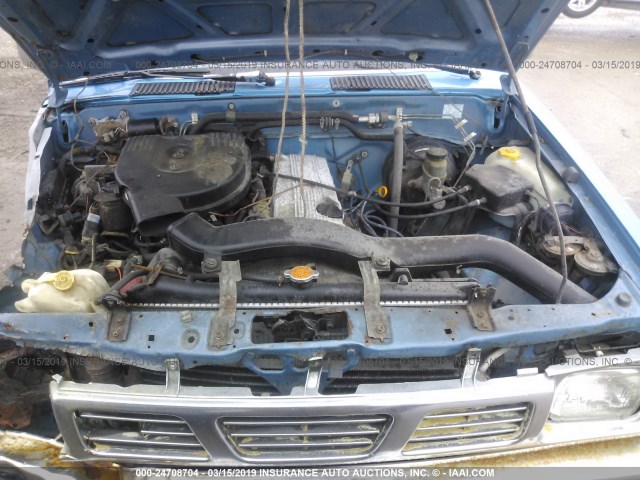 1N6SD11S4TC353814 - 1996 NISSAN TRUCK XE BLUE photo 10