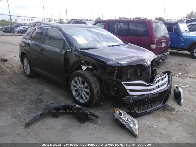 4T3ZA3BB1DU066790 - 2013 TOYOTA VENZA LE/XLE BLACK photo 1