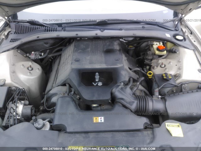 1LNFM87A66Y621938 - 2006 LINCOLN LS GOLD photo 10