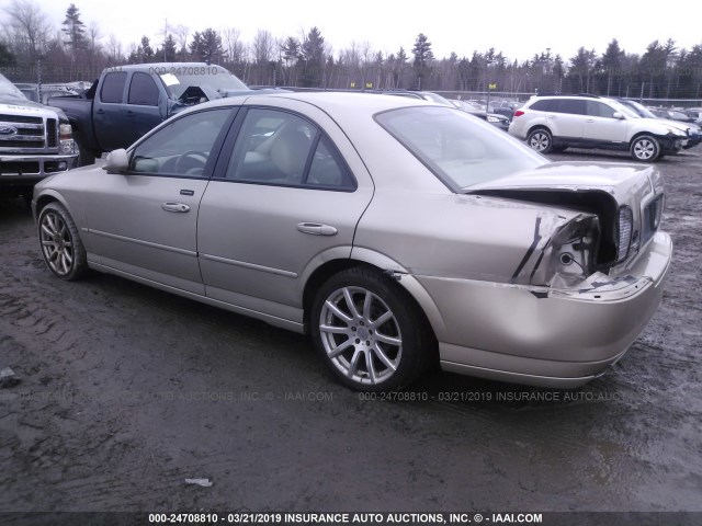 1LNFM87A66Y621938 - 2006 LINCOLN LS GOLD photo 3