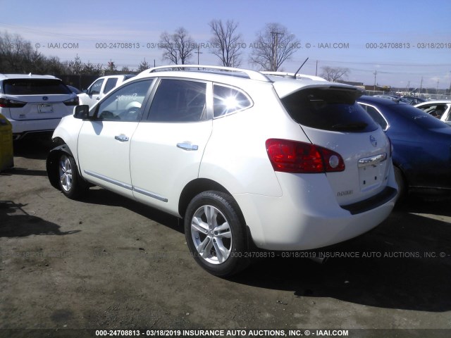 JN8AS5MV5CW384641 - 2012 NISSAN ROGUE S/SV WHITE photo 3