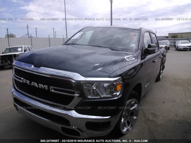 1C6RREFT9KN547941 - 2019 RAM 1500 BIG HORN/LONE STAR GRAY photo 2