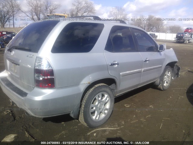 2HNYD18895H529368 - 2005 ACURA MDX TOURING SILVER photo 4