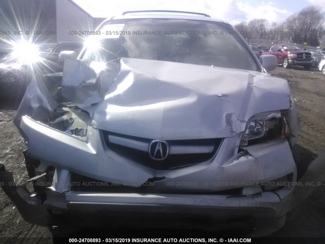 2HNYD18895H529368 - 2005 ACURA MDX TOURING SILVER photo 6