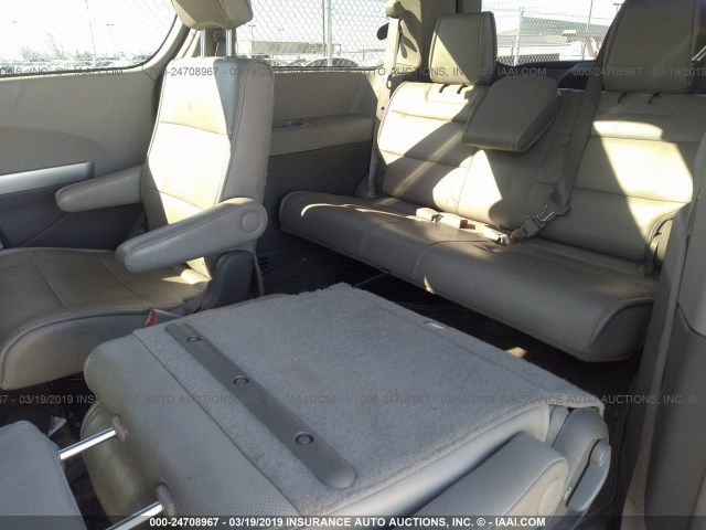 5N1BV28U28N112452 - 2008 NISSAN QUEST S/SE/SL GRAY photo 8