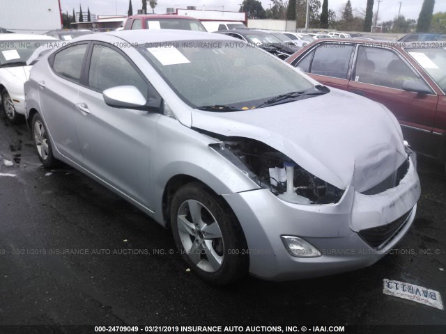 KMHDH4AE0DU753503 - 2013 HYUNDAI ELANTRA GLS/LIMITED SILVER photo 1