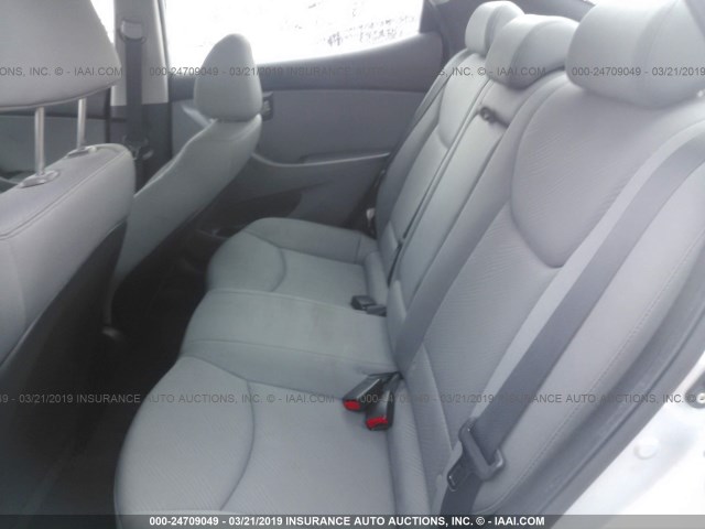 KMHDH4AE0DU753503 - 2013 HYUNDAI ELANTRA GLS/LIMITED SILVER photo 8