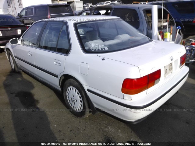 JHMCB7653NC028219 - 1992 HONDA ACCORD LX/EX WHITE photo 3