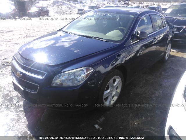 1G1ZA5EU1BF149278 - 2011 CHEVROLET MALIBU LS BLUE photo 2