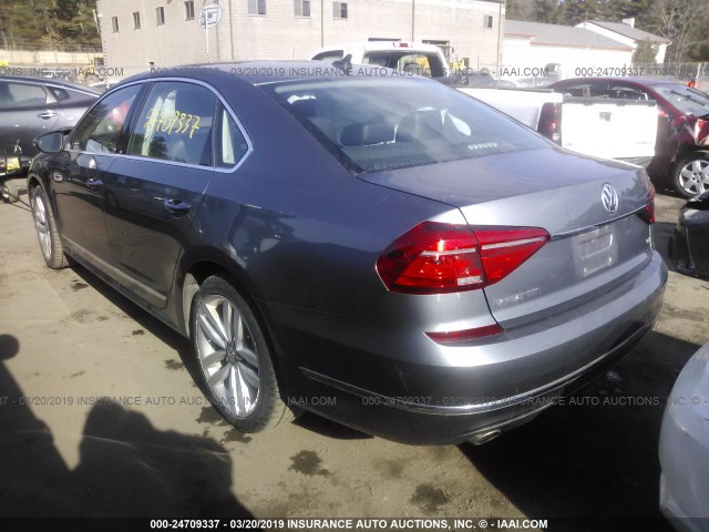 1VWCT7A32GC034923 - 2016 VOLKSWAGEN PASSAT SEL/SEL PREMIUM GRAY photo 3