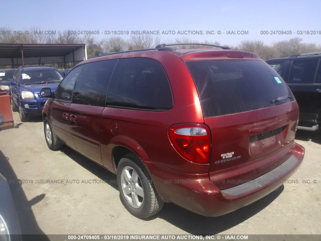 2D4GP44L77R320893 - 2007 DODGE GRAND CARAVAN SXT RED photo 3