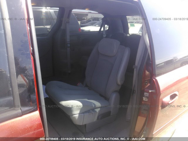 2D4GP44L77R320893 - 2007 DODGE GRAND CARAVAN SXT RED photo 8