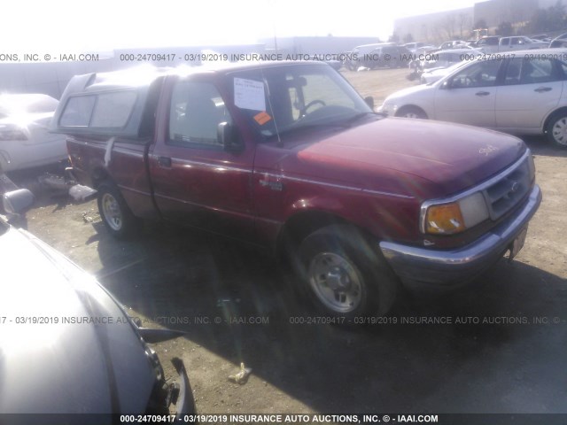 1FTCR10A6VPA12914 - 1997 FORD RANGER RED photo 1