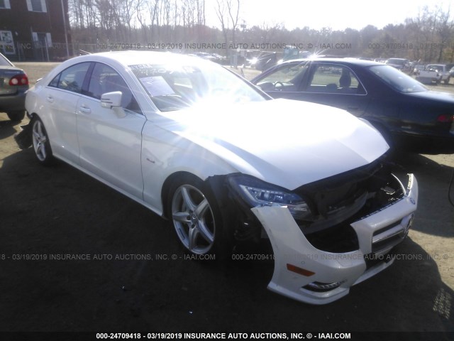 WDDLJ9BB6CA036468 - 2012 MERCEDES-BENZ CLS 550 4MATIC WHITE photo 1