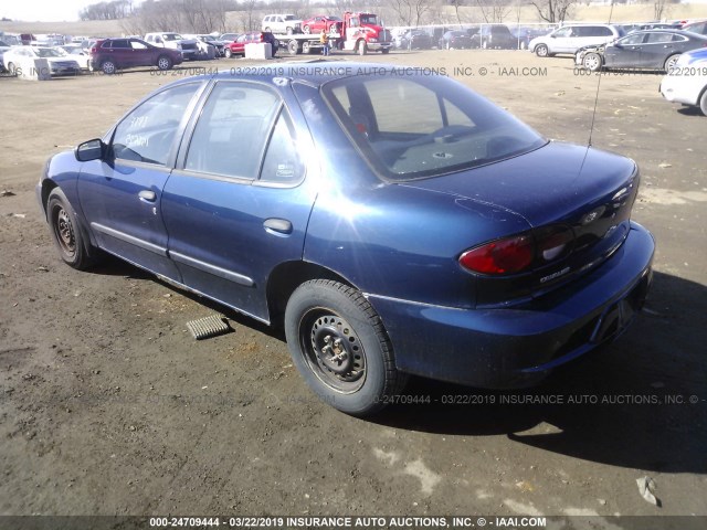 1G1JC524827108426 - 2002 CHEVROLET CAVALIER CNG BLUE photo 3