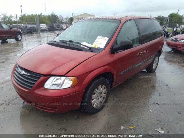 1A4GP45R36B733837 - 2006 CHRYSLER TOWN & COUNTRY  RED photo 2