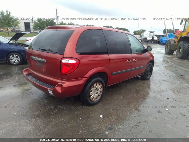 1A4GP45R36B733837 - 2006 CHRYSLER TOWN & COUNTRY  RED photo 4