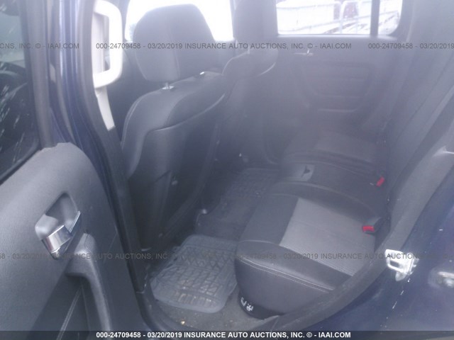 5GTDN13E278163494 - 2007 HUMMER H3 BLUE photo 8