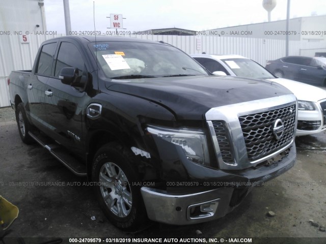 1N6AA1E68HN563541 - 2017 NISSAN TITAN SV/SL/PLATINUM RESERVE BLACK photo 1