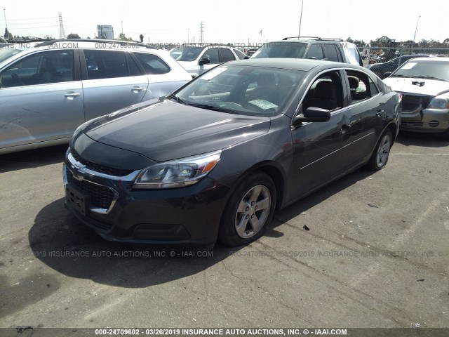 1G11B5SL1FF296910 - 2015 CHEVROLET MALIBU LS GRAY photo 2