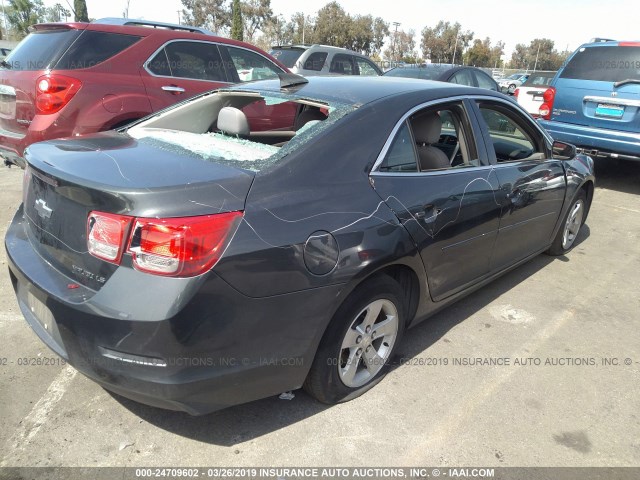 1G11B5SL1FF296910 - 2015 CHEVROLET MALIBU LS GRAY photo 4