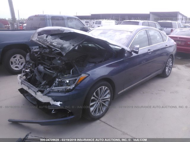 KMHGN4JE7GU114903 - 2016 HYUNDAI GENESIS 3.8L GRAY photo 2