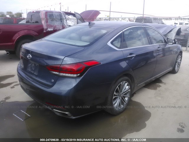 KMHGN4JE7GU114903 - 2016 HYUNDAI GENESIS 3.8L GRAY photo 4