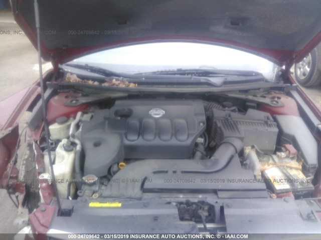 1N4AL21E48C149013 - 2008 NISSAN ALTIMA 2.5/2.5S RED photo 10