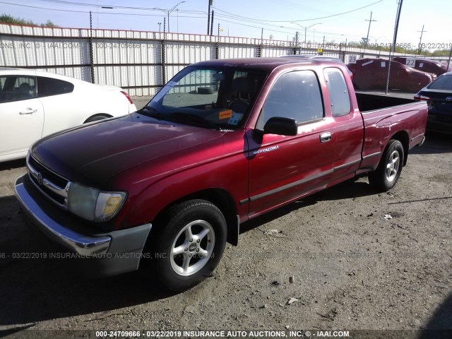 4TAVL52N7WZ081260 - 1998 TOYOTA TACOMA XTRACAB RED photo 2