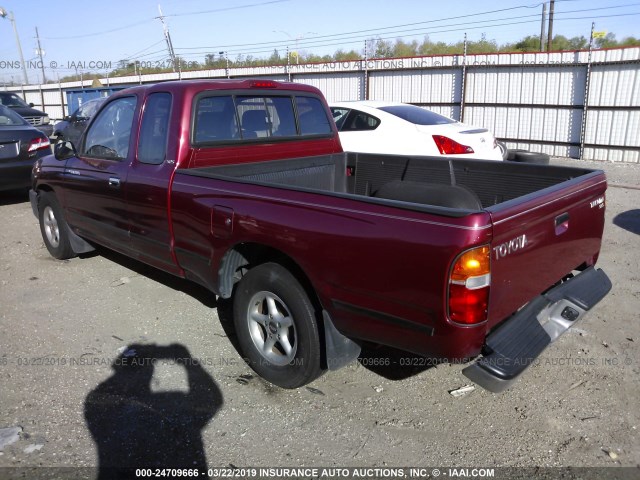 4TAVL52N7WZ081260 - 1998 TOYOTA TACOMA XTRACAB RED photo 3