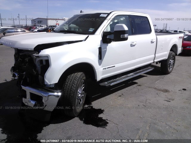 1FT8W3BT6KED25042 - 2019 FORD F350 WHITE photo 2