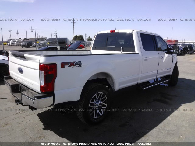 1FT8W3BT6KED25042 - 2019 FORD F350 WHITE photo 4