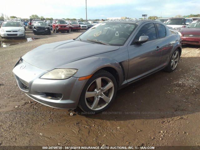 JM1FE17N450153040 - 2005 MAZDA RX8 GRAY photo 2