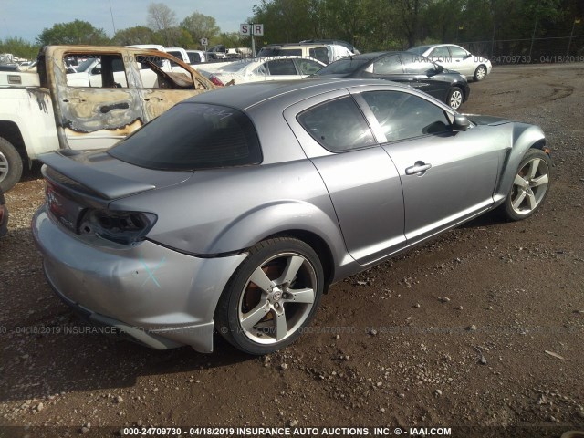 JM1FE17N450153040 - 2005 MAZDA RX8 GRAY photo 4