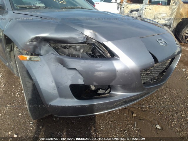 JM1FE17N450153040 - 2005 MAZDA RX8 GRAY photo 6