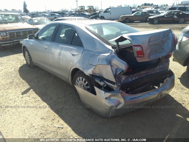 4T1BE46K27U525716 - 2007 TOYOTA CAMRY NEW GENERAT CE/LE/XLE/SE SILVER photo 3