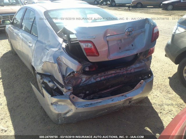 4T1BE46K27U525716 - 2007 TOYOTA CAMRY NEW GENERAT CE/LE/XLE/SE SILVER photo 6