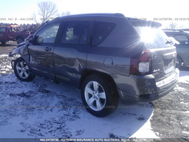 1C4NJDEB6FD427396 - 2015 JEEP COMPASS LATITUDE GRAY photo 3