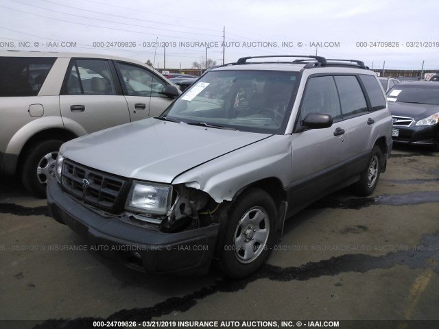 JF1SF6357XH716493 - 1999 SUBARU FORESTER L SILVER photo 2