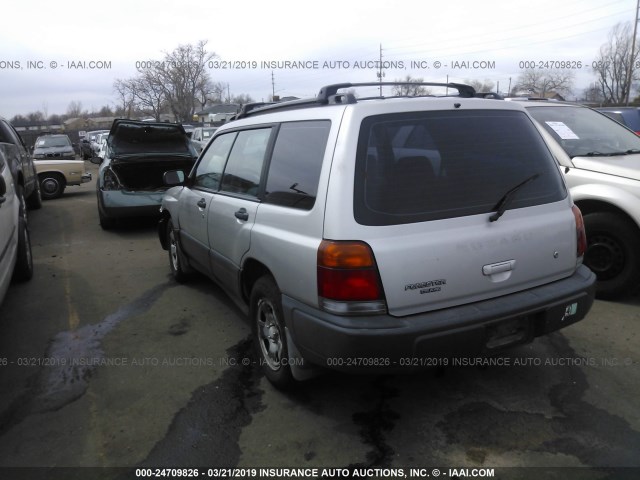 JF1SF6357XH716493 - 1999 SUBARU FORESTER L SILVER photo 3