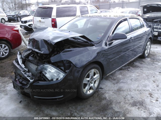 1G1ZC5EB3AF217328 - 2010 CHEVROLET MALIBU 1LT 黑色 照片 2
