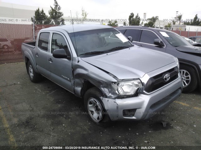 5TFJX4GN9FX047066 - 2015 TOYOTA TACOMA DOUBLE CAB PRERUNNER SILVER photo 1