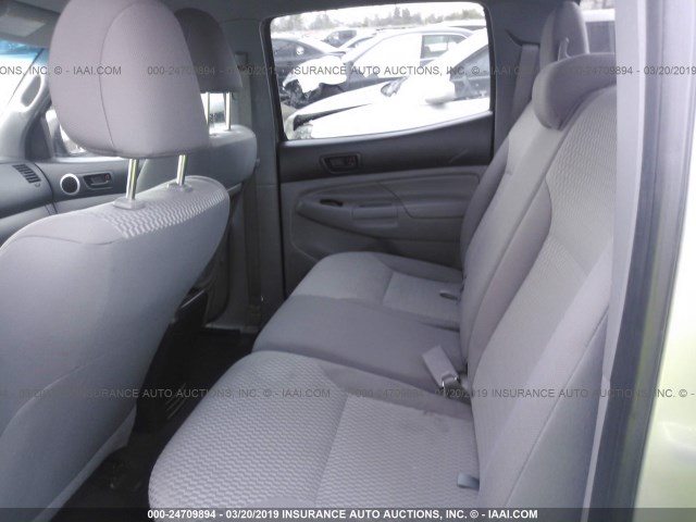 5TFJX4GN9FX047066 - 2015 TOYOTA TACOMA DOUBLE CAB PRERUNNER SILVER photo 8