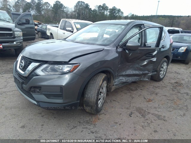 JN8AT2MT6HW386349 - 2017 NISSAN ROGUE S/SL/SV GRAY photo 2