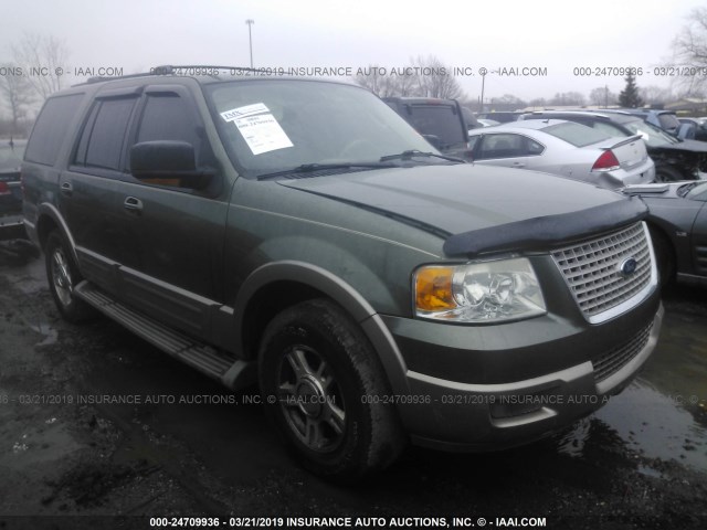 1FMPU17L24LA04804 - 2004 FORD EXPEDITION EDDIE BAUER GREEN photo 1